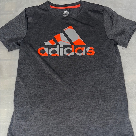 Adidas Gray and Orange Short Sleeve Tee - Picture 1 of 2